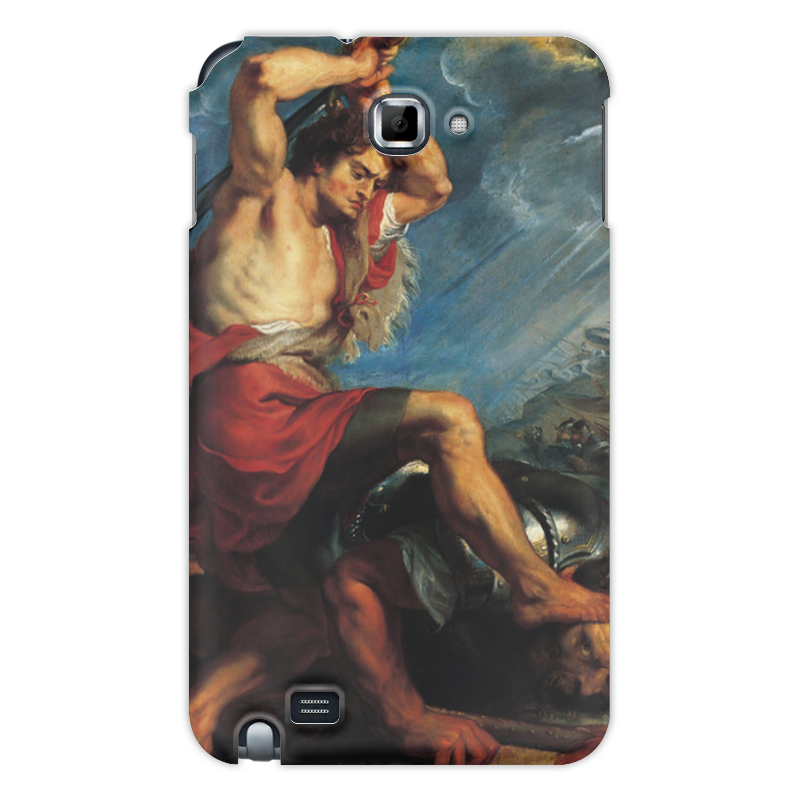 Printio Чехол для Samsung Galaxy Note Давид отрубает голову голиафу (картина рубенса) царь давид