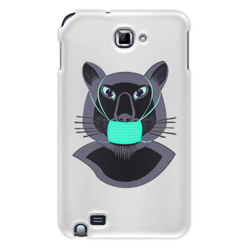 Printio Чехол для Samsung Galaxy Note Пантера в маске полупрозрачный дизайнерский силиконовый чехол для samsung galaxy m31s прозрачные кошки