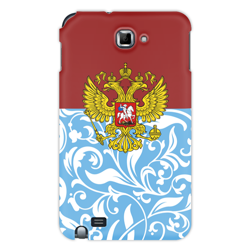 Printio Чехол для Samsung Galaxy Note Цветы и герб