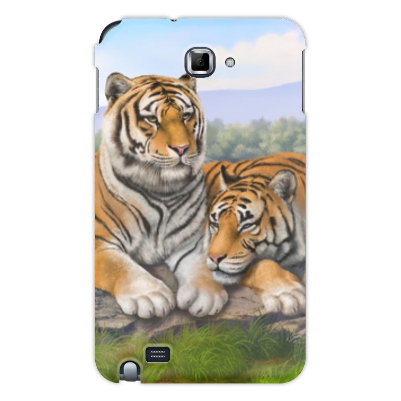 Printio Чехол для Samsung Galaxy Note Тигры силиконовый чехол на vivo y12 тигры для виво у12