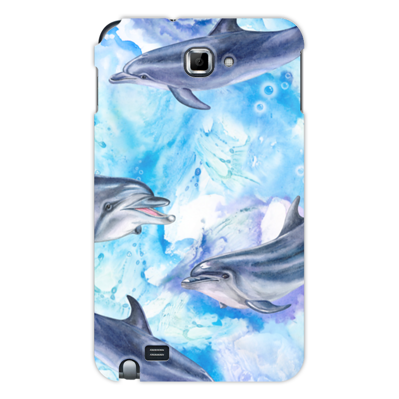 Printio Чехол для Samsung Galaxy Note Дельфины
