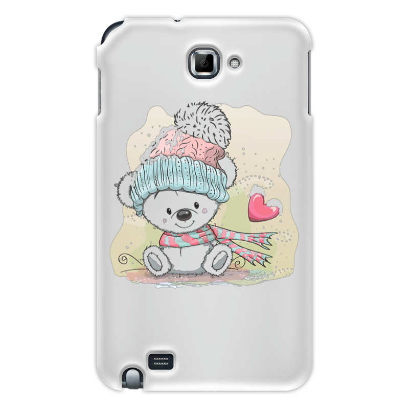 Printio Чехол для Samsung Galaxy Note Медвежонок чехол на бутылку дед мороз в вязаной шапочке на завязках