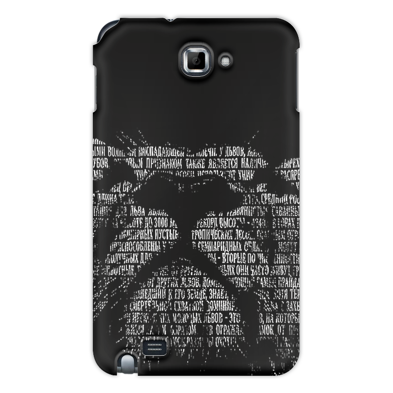 Printio Чехол для Samsung Galaxy Note Чёрно-белый лев
