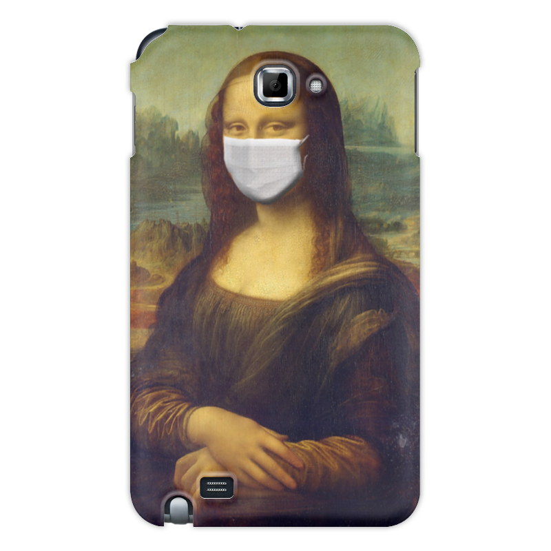 Printio Чехол для Samsung Galaxy Note Мона лиза в маске силиконовый чехол мона лиза на honor 8x хонор 8х