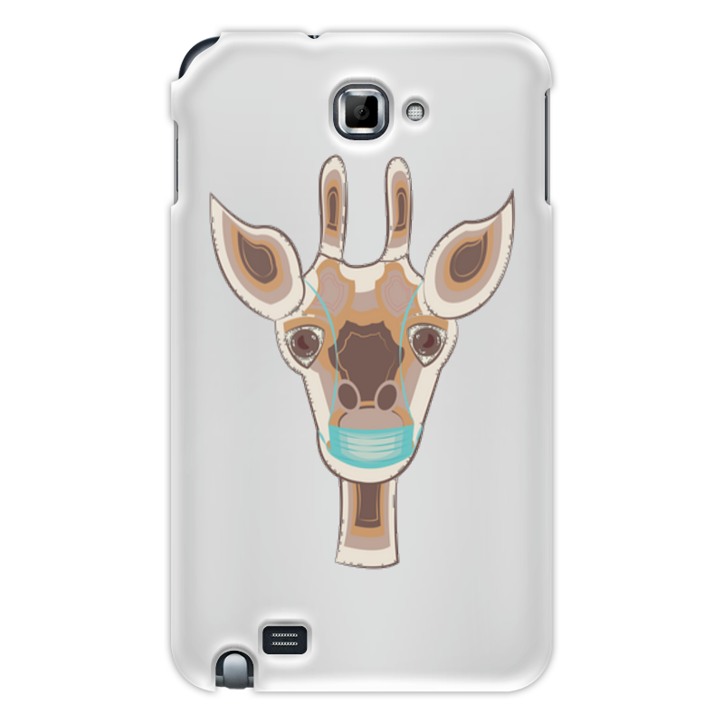 Printio Чехол для Samsung Galaxy Note жираф в маске силиконовый чехол лама жираф и страус на samsung galaxy a50s