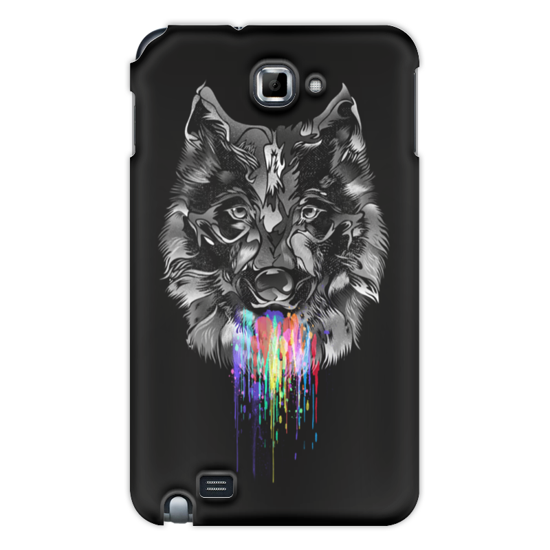 Printio Чехол для Samsung Galaxy Note Радужный волк
