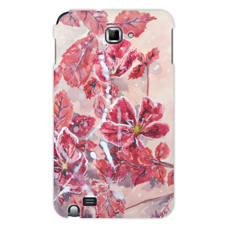 Printio Чехол для Samsung Galaxy Note Розовый шиповник лч 51 акварельная роза