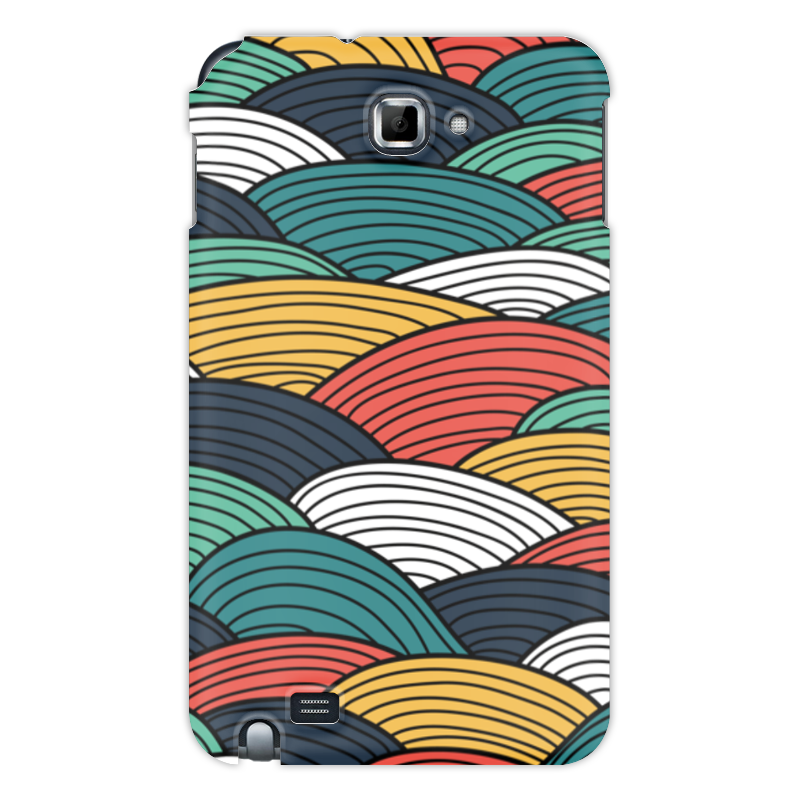 Printio Чехол для Samsung Galaxy Note Цветные волны жидкий чехол с блестками абстрактные цветы в движении на samsung galaxy a5 2017 самсунг галакси а5 2017