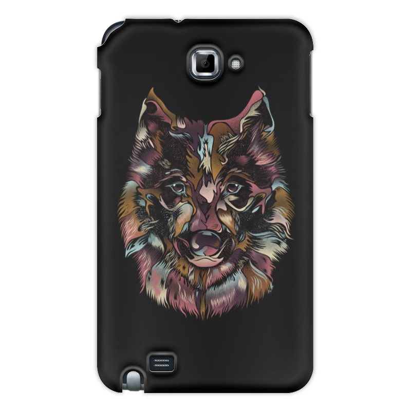 Printio Чехол для Samsung Galaxy Note Пёстрый волк