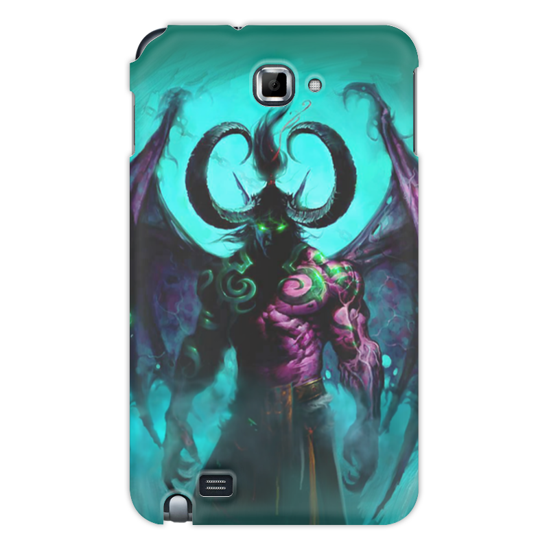 Printio Чехол для Samsung Galaxy Note Warcraft collection: illidan