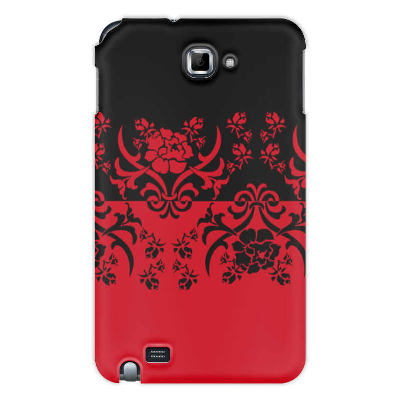 Printio Чехол для Samsung Galaxy Note Красно-черное силиконовый чехол самурай на красном фоне на meizu m8 мейзу м8