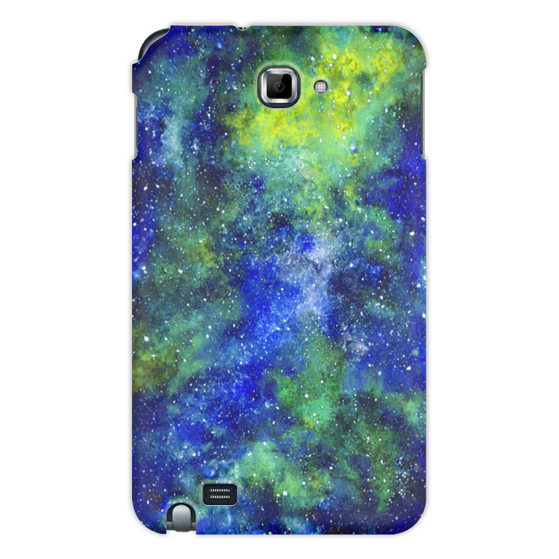 Printio Чехол для Samsung Galaxy Note Космос (сине-зеленый) жидкий чехол с блестками ты просто космос на samsung galaxy a5 2017 самсунг галакси а5 2017