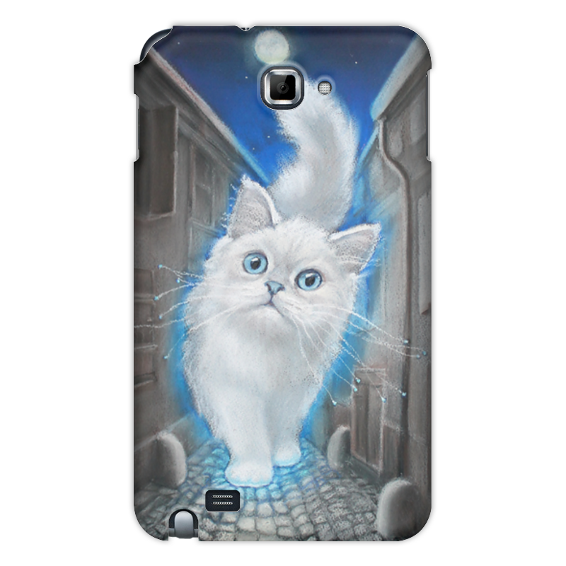 Printio Чехол для Samsung Galaxy Note Лунный кот силиконовый чехол сладкие макаруны на meizu m3 note мейзу м3 нот