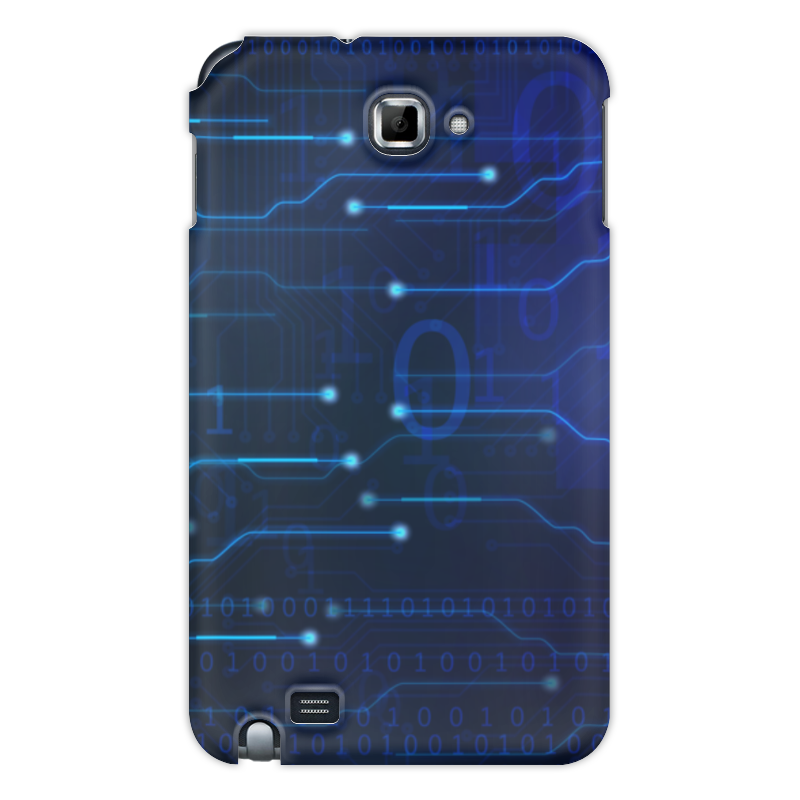 Printio Чехол для Samsung Galaxy Note Матрица силиконовый чехол голубая микросхема на huawei y5p honor 9s хуавей у5р хонор 9 эс