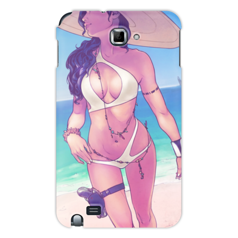 Printio Чехол для Samsung Galaxy Note Девушка на пляже силиконовый чехол на xiaomi mi mix 2s девушка на пляже для сяоми ми микс 2с