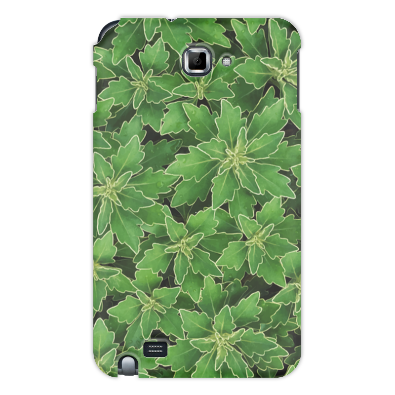 Printio Чехол для Samsung Galaxy Note Зеленые листья