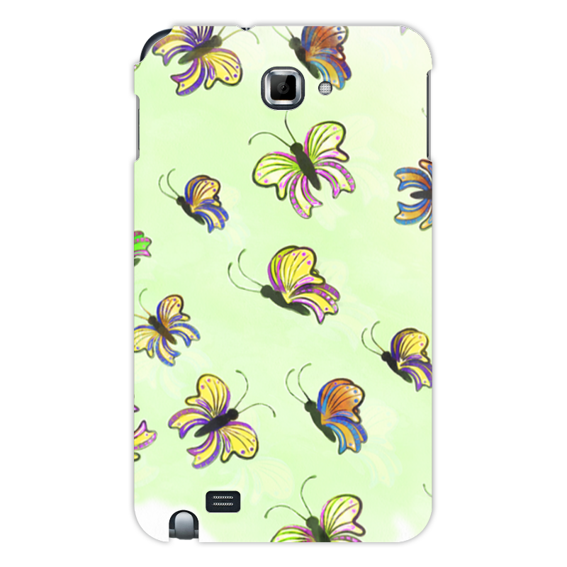Printio Чехол для Samsung Galaxy Note Бабочки силиконовый чехол для samsung a205 galaxy a20 a305 galaxy a30 светло розовый