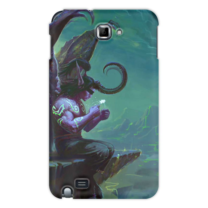 Printio Чехол для Samsung Galaxy Note Warcraft collection: illidan