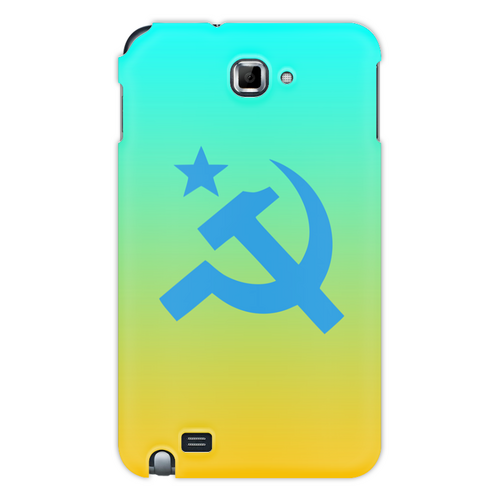 Заказать чехол для Samsung Galaxy Note/Note 2 в Москве. Чехол для Samsung Galaxy Note Советский Союз от THE_NISE  - готовые дизайны и нанесение принтов.