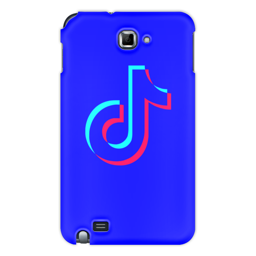 Заказать чехол для Samsung Galaxy Note/Note 2 в Москве. Чехол для Samsung Galaxy Note TikTok  от DESIGNER   - готовые дизайны и нанесение принтов.