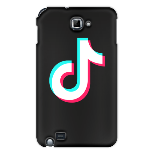 Заказать чехол для Samsung Galaxy Note/Note 2 в Москве. Чехол для Samsung Galaxy Note TikTok  от DESIGNER   - готовые дизайны и нанесение принтов.