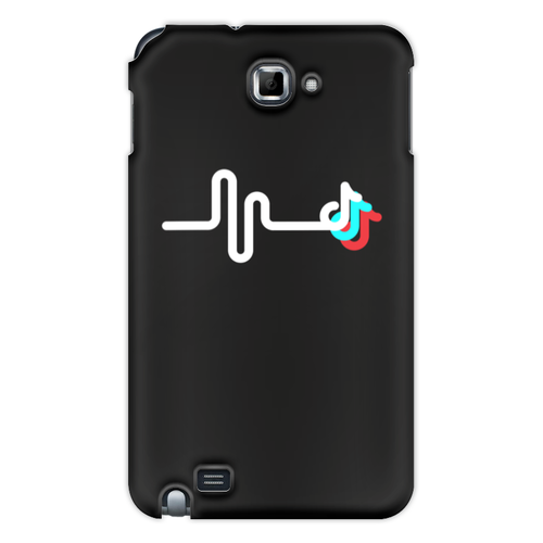 Заказать чехол для Samsung Galaxy Note/Note 2 в Москве. Чехол для Samsung Galaxy Note TikTok  от DESIGNER   - готовые дизайны и нанесение принтов.