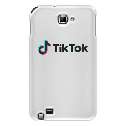 Заказать чехол для Samsung Galaxy Note/Note 2 в Москве. Чехол для Samsung Galaxy Note TikTok  от DESIGNER   - готовые дизайны и нанесение принтов.