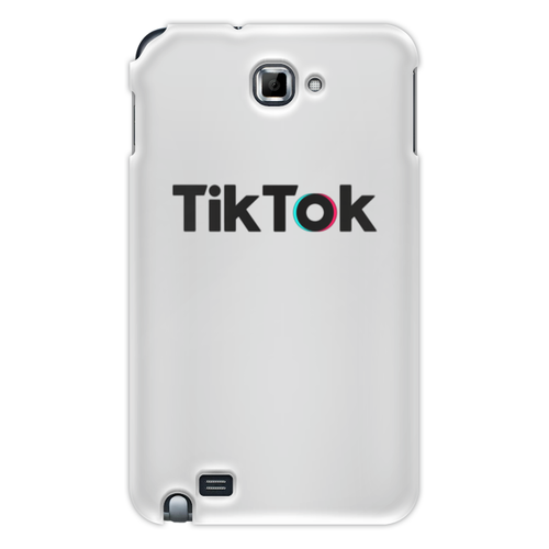 Заказать чехол для Samsung Galaxy Note/Note 2 в Москве. Чехол для Samsung Galaxy Note TikTok  от DESIGNER   - готовые дизайны и нанесение принтов.