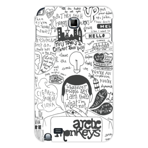 Заказать чехол для Samsung Galaxy Note/Note 2 в Москве. Чехол для Samsung Galaxy Note Arctic Monkeys от geekbox - готовые дизайны и нанесение принтов.