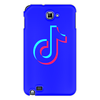 Заказать чехол для Samsung Galaxy Note/Note 2 в Москве. Чехол для Samsung Galaxy Note TikTok  от DESIGNER   - готовые дизайны и нанесение принтов.