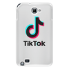 Заказать чехол для Samsung Galaxy Note/Note 2 в Москве. Чехол для Samsung Galaxy Note TikTok  от DESIGNER   - готовые дизайны и нанесение принтов.