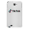 Заказать чехол для Samsung Galaxy Note/Note 2 в Москве. Чехол для Samsung Galaxy Note TikTok  от DESIGNER   - готовые дизайны и нанесение принтов.