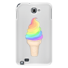 Заказать чехол для Samsung Galaxy Note/Note 2 в Москве. Чехол для Samsung Galaxy Note Rainbow Ice Cream от anicherrys - готовые дизайны и нанесение принтов.
