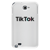 Заказать чехол для Samsung Galaxy Note/Note 2 в Москве. Чехол для Samsung Galaxy Note TikTok  от DESIGNER   - готовые дизайны и нанесение принтов.