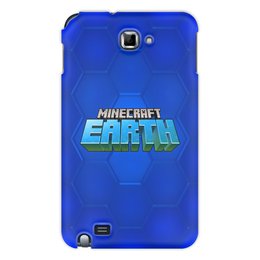 Заказать чехол для Samsung Galaxy Note/Note 2 в Москве. Чехол для Samsung Galaxy Note Minecraft Earth от THE_NISE  - готовые дизайны и нанесение принтов.