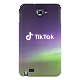 Заказать чехол для Samsung Galaxy Note/Note 2 в Москве. Чехол для Samsung Galaxy Note Tik Tok от THE_NISE  - готовые дизайны и нанесение принтов.