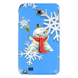 Заказать чехол для Samsung Galaxy Note/Note 2 в Москве. Чехол для Samsung Galaxy Note снеговик от THE_NISE  - готовые дизайны и нанесение принтов.