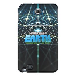 Заказать чехол для Samsung Galaxy Note/Note 2 в Москве. Чехол для Samsung Galaxy Note Minecraft Earth от THE_NISE  - готовые дизайны и нанесение принтов.