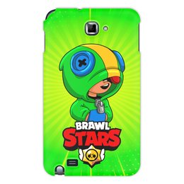 Заказать чехол для Samsung Galaxy Note/Note 2 в Москве. Чехол для Samsung Galaxy Note BRAWL STARS LEON от geekbox - готовые дизайны и нанесение принтов.