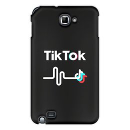 Заказать чехол для Samsung Galaxy Note/Note 2 в Москве. Чехол для Samsung Galaxy Note Tik Tok от THE_NISE  - готовые дизайны и нанесение принтов.