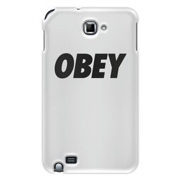 Заказать чехол для Samsung Galaxy Note/Note 2 в Москве. Чехол для Samsung Galaxy Note OBEY  от DESIGNER   - готовые дизайны и нанесение принтов.