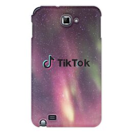 Заказать чехол для Samsung Galaxy Note/Note 2 в Москве. Чехол для Samsung Galaxy Note Tik Tok от THE_NISE  - готовые дизайны и нанесение принтов.