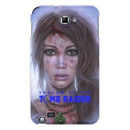 Заказать чехол для Samsung Galaxy Note/Note 2 в Москве. Чехол для Samsung Galaxy Note Tomb Raider от THE_NISE  - готовые дизайны и нанесение принтов.