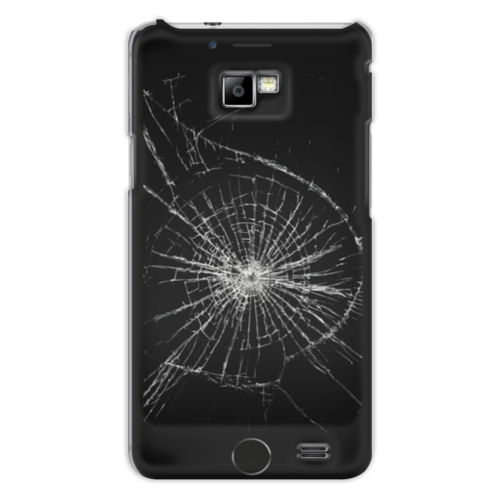 Заказать чехол для Samsung в Москве. Чехол для Samsung Galaxy S2 Разбитый экран от Hardgott - готовые дизайны и нанесение принтов.