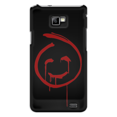 Заказать чехол для Samsung в Москве. Чехол для Samsung Galaxy S2 Смайлик Кровавого Джона из сериала Менталист от maks - готовые дизайны и нанесение принтов.