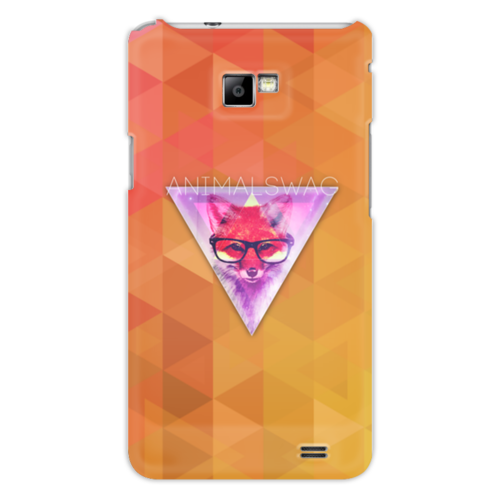 Заказать чехол для Samsung в Москве. Чехол для Samsung Galaxy S2 "ANIMALSWAG II" collection: Fox от Octopuslabel - готовые дизайны и нанесение принтов.
