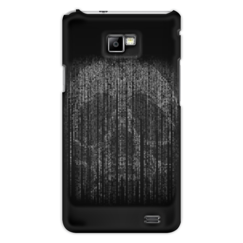 Заказать чехол для Samsung в Москве. Чехол для Samsung Galaxy S2 Голограмма череп от weeert - готовые дизайны и нанесение принтов.
