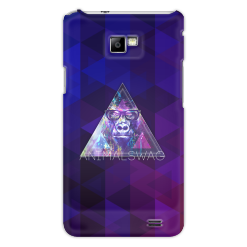 Заказать чехол для Samsung в Москве. Чехол для Samsung Galaxy S2 "ANIMALSWAG II" collection: Gorilla от Octopuslabel - готовые дизайны и нанесение принтов.