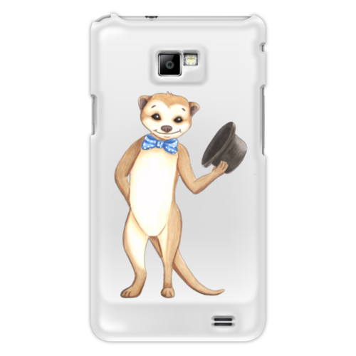 Заказать чехол для Samsung в Москве. Чехол для Samsung Galaxy S2 Вежливый сурикат от tigerda  - готовые дизайны и нанесение принтов.