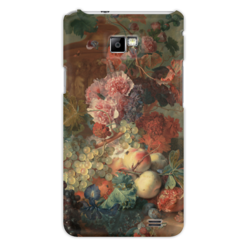 Заказать чехол для Samsung в Москве. Чехол для Samsung Galaxy S2 Цветы (Ян ван Хёйсум) от trend - готовые дизайны и нанесение принтов.